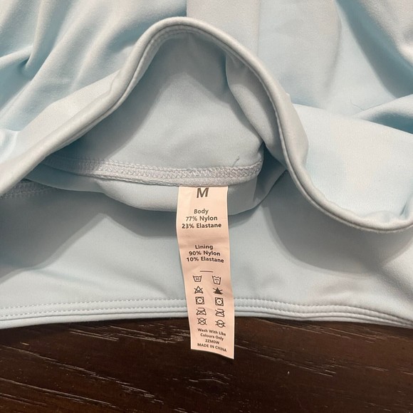 HALARA Dress Women’s Medium Blue NWT Cloudful Fabric Twisted Exercise Athleisure - Picture 8 of 8